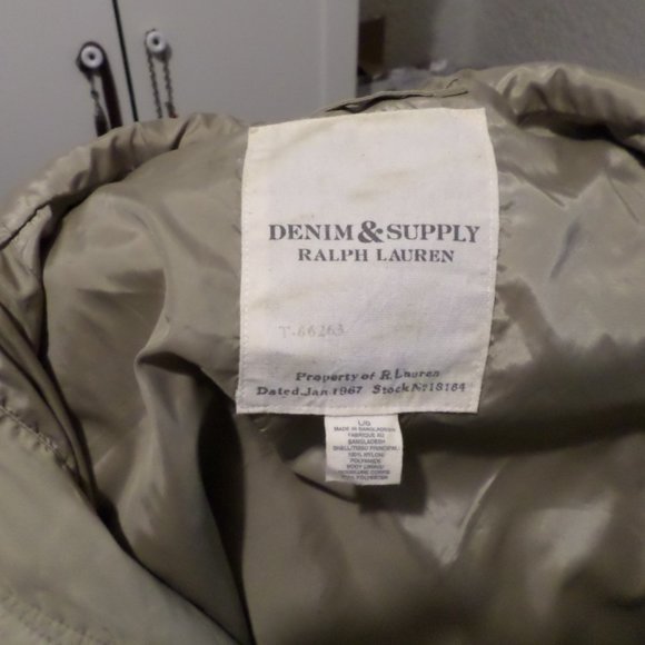 Denim & Supply Men's Military Hooded Jacket Size L - Picture 8 of 10